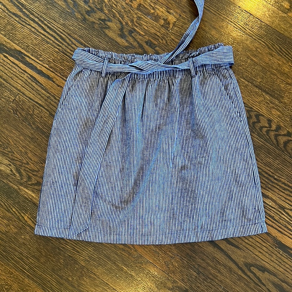 NWT J. Crew Striped Skirt elastic waist